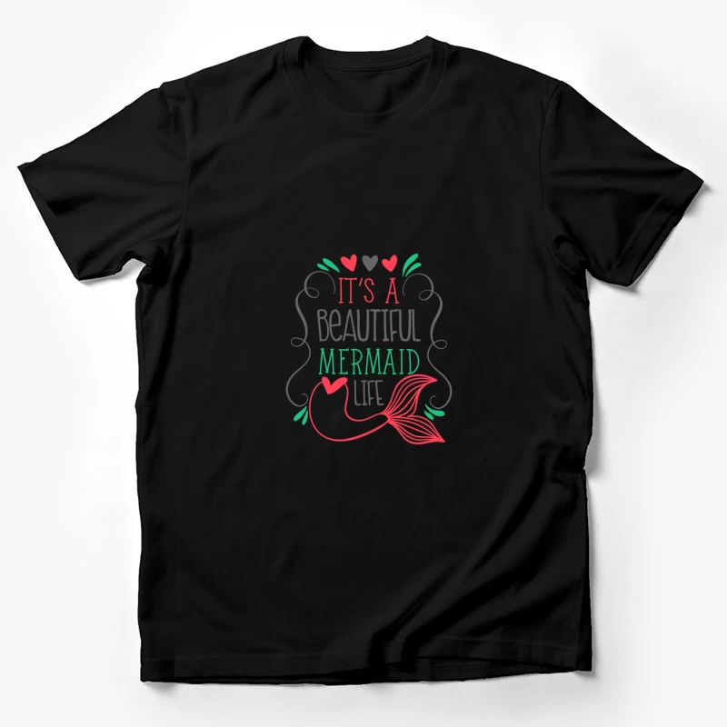 Citation de sirène colorée Homme T-Shirt