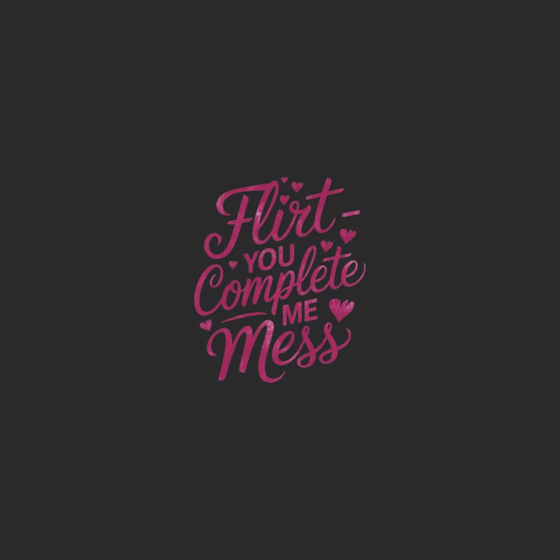 Playful Typography: Flirtatious Love Quote Baseball Cap