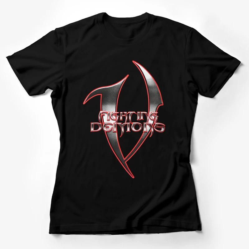 Fighting Demons Logo Design Damen T-Shirt