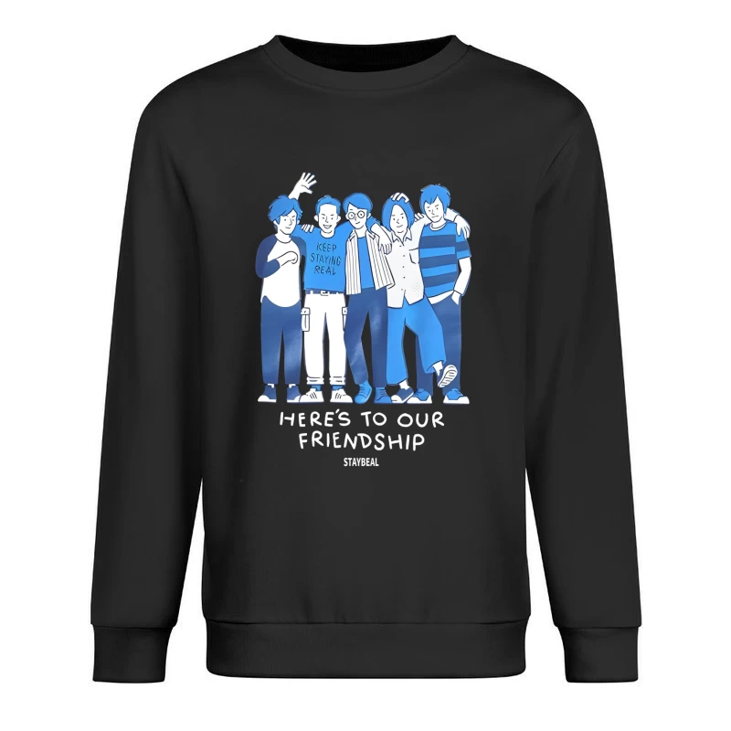 Freunde feiern Zusammenhalt Herren Pullover Sweatshirt