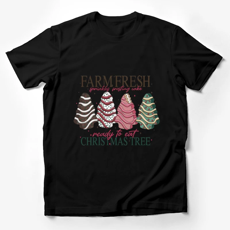 Farmfrische Weihnachtsbäume mit Streuseln Herren T-Shirt