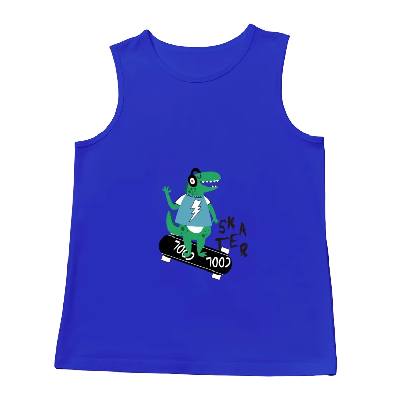Dinosaurier Skater auf Skateboard Herren Tanktops
