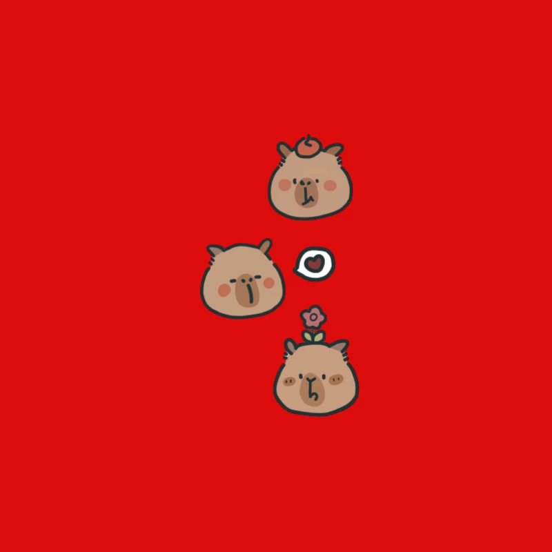 Illustrations mignonnes de Capybara Homme Débardeur