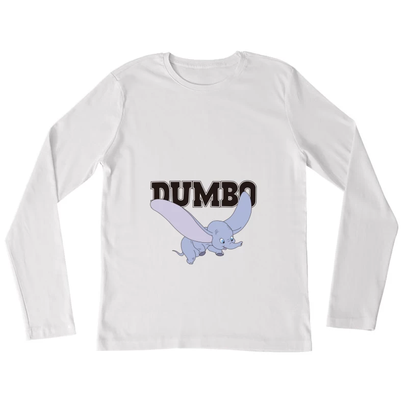 Dumbo Fliegender Elefant Damen Langarm T-Shirt