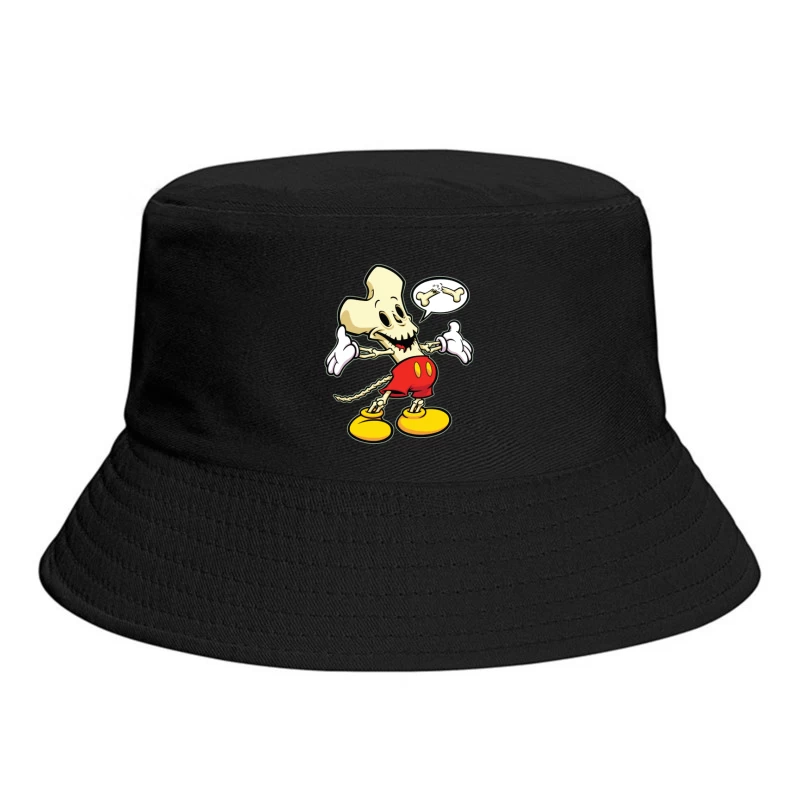 Cartoon Skeleton Character Bucket Hat