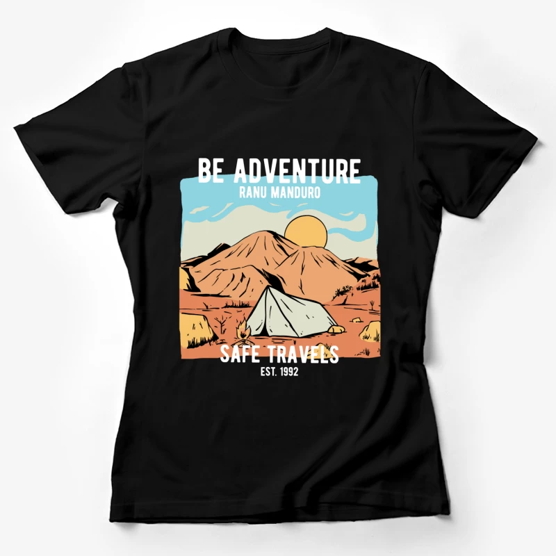 Abenteuer-Camping am Ranu Manduro Damen T-Shirt