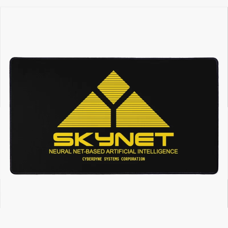 Skynet Corporate Logo - Cyberdyne Systems AI Technology Desk Mat