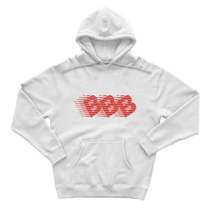 Drei rote Herzen und Streifen Design Herren Pullover Hoodie