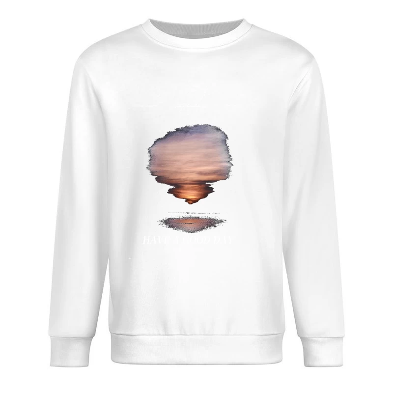 Sonnenuntergang am Meer: Kunstvolle Natur Herren Pullover Sweatshirt