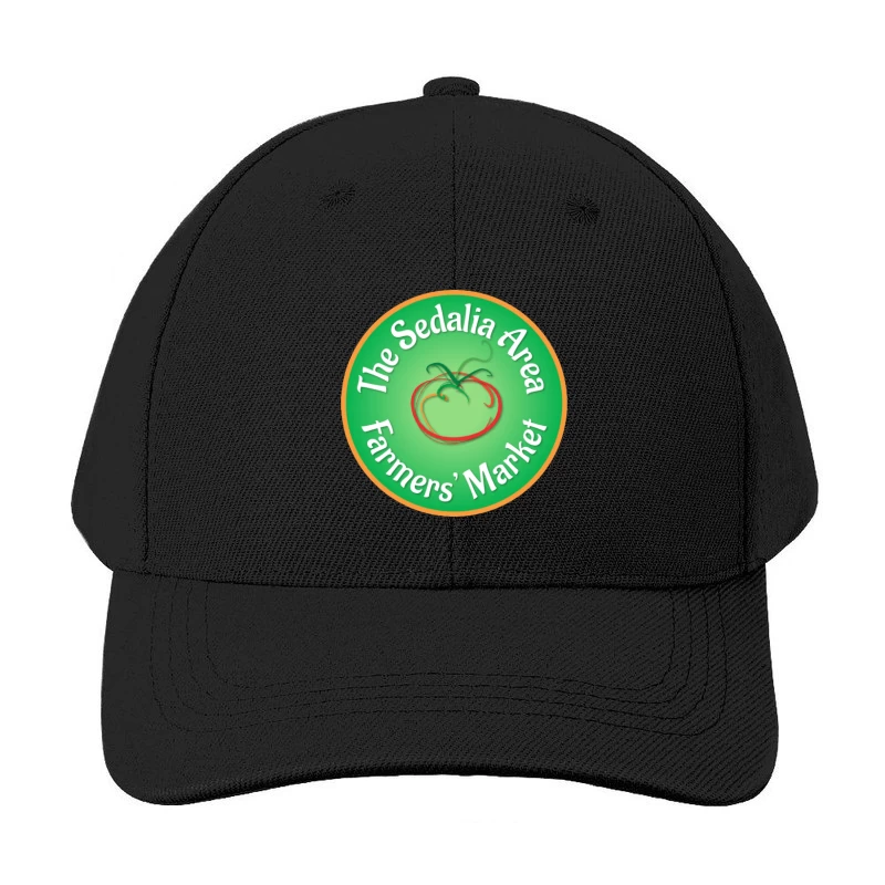 Sedalia Area Farmers' Market Circular Green Logo with Tomato Design Baseball Cap