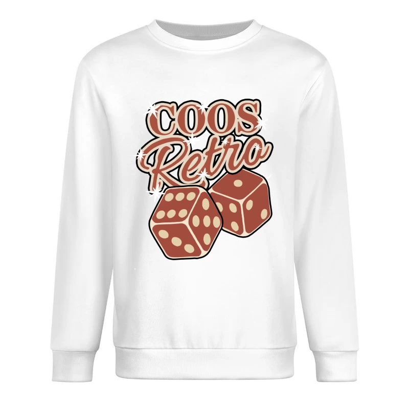 Retro Glückswürfel Design Herren Pullover Sweatshirt