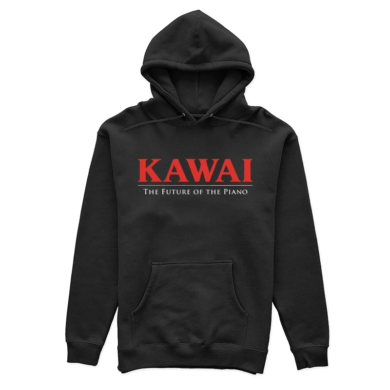 Kawai Piano Brand Logo with Slogan "The Future of the Piano" Female Pullover Hoodie