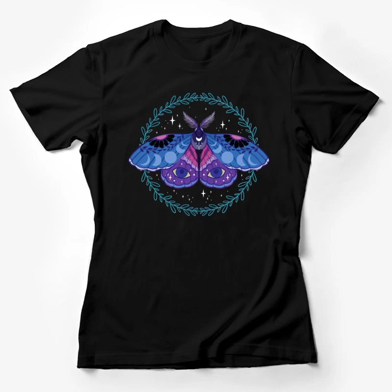 Celestial Moth – Mystical Nocturnal Elegance Female T-Shirt