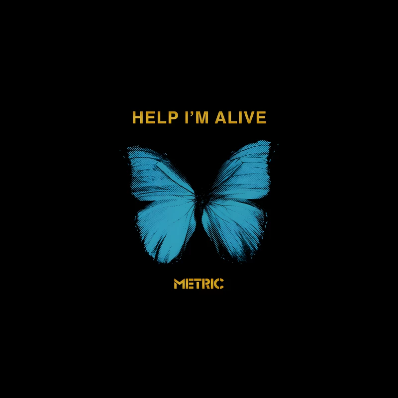 Metric Help I'm Alive Butterfly 2 iPhone Case