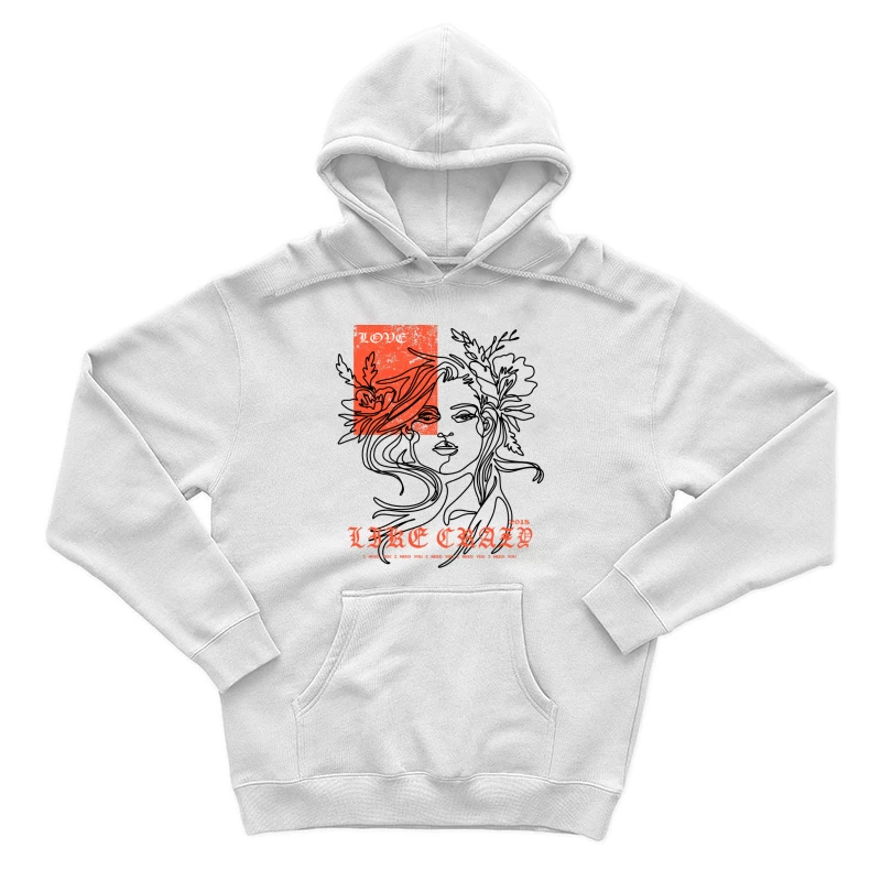 Affiche Vintage Florale Art Homme Sweat à capuche