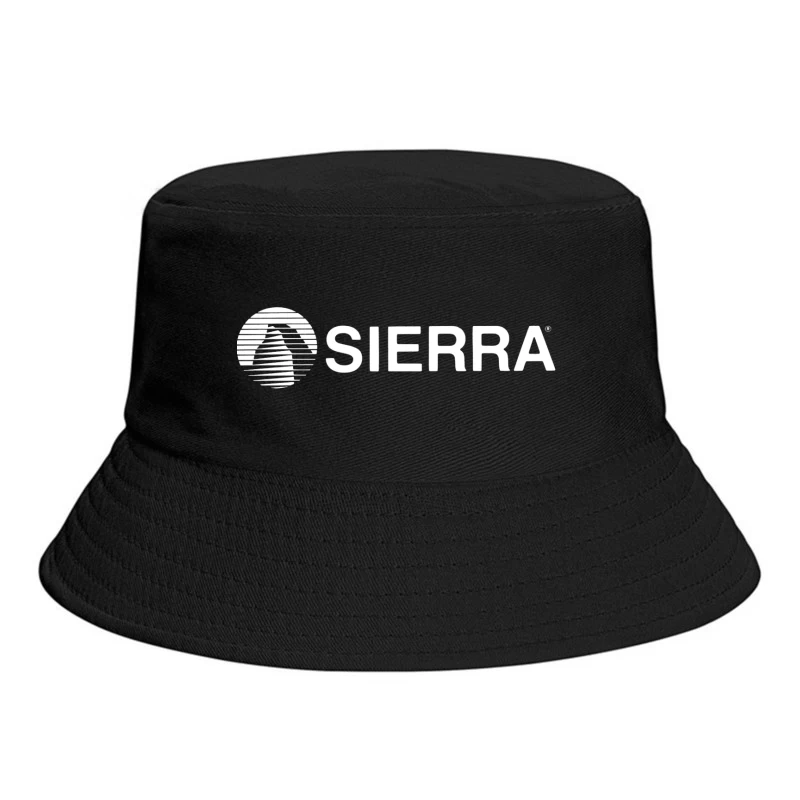 Vintage Sierra Entertainment Company Logo in White Bucket Hat