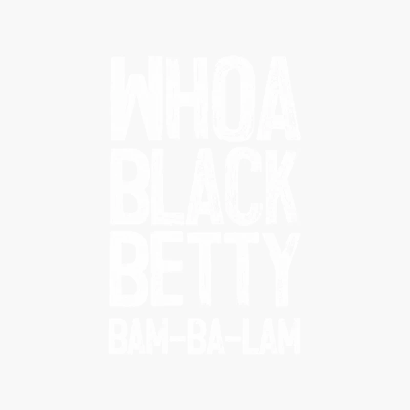 Black Betty  Ram Jam Cotton Tote Bag