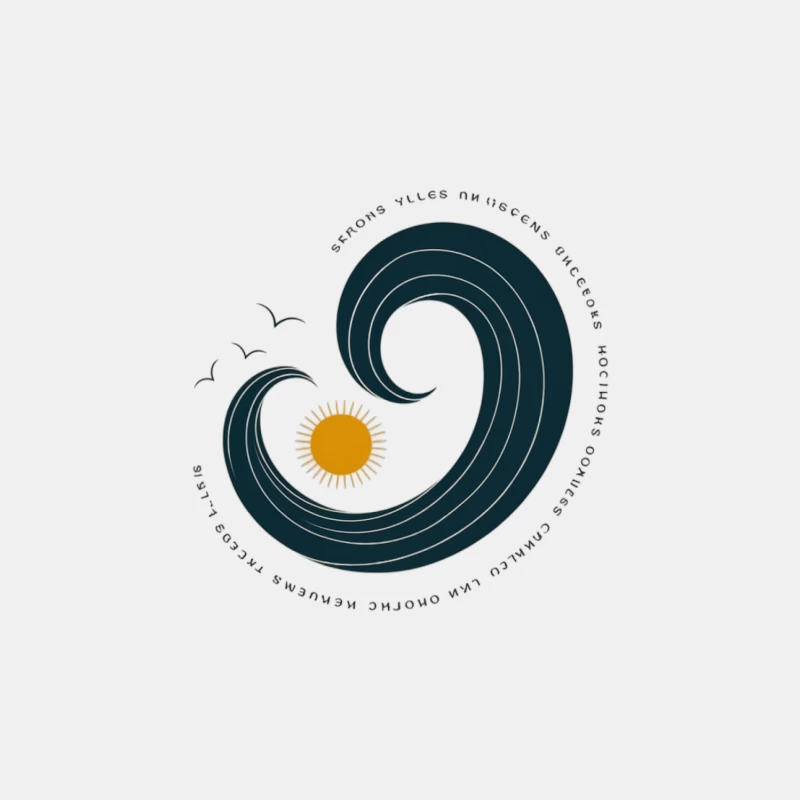 Minimalist Nature-Inspired Spiral Design with Motivational Message Male Tank Top