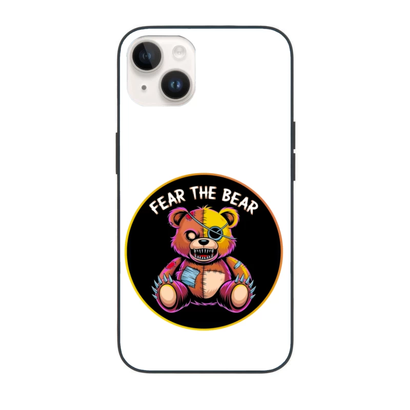 Scary Stitched Teddy Bear  "Fear The Bear" iPhone Case