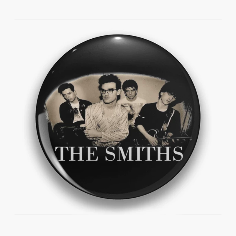 The Smiths - Iconic 1980s Alternative Rock Band Portrait Pin