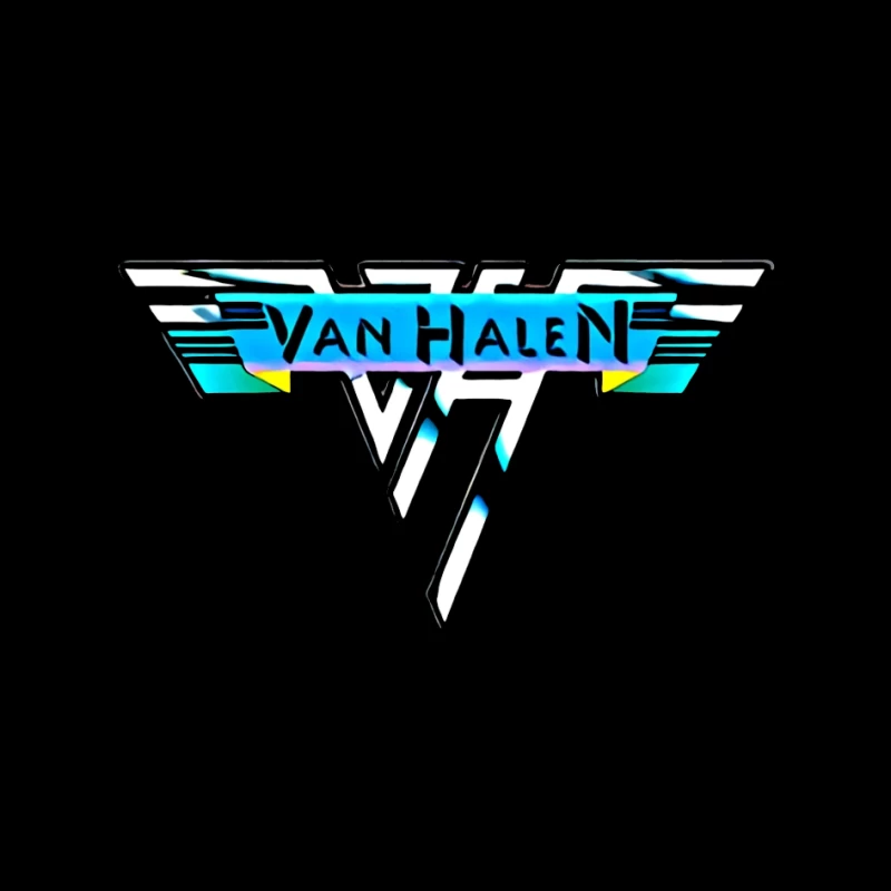 Van Halen Classic Band Logo in Retro 80s Style Pin