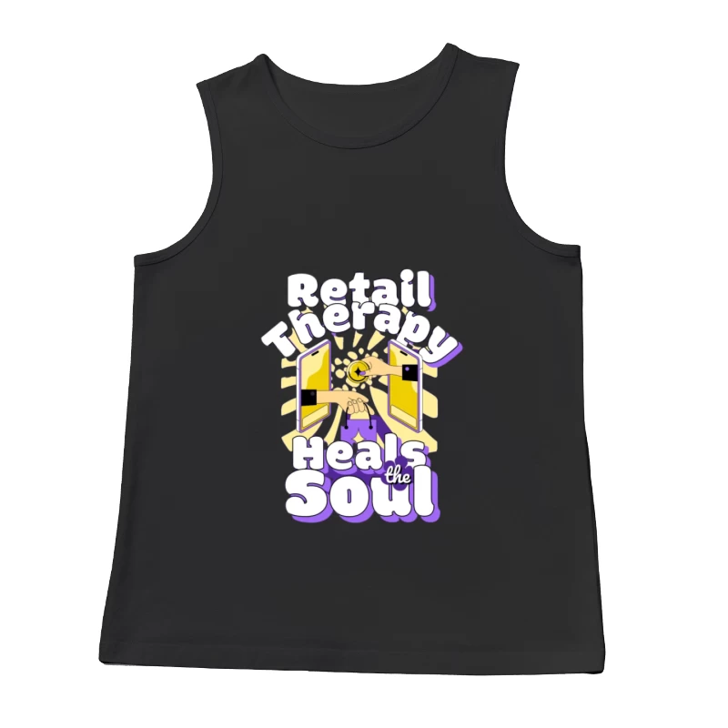 Einzelhandelstherapie heilt die Seele Herren Tanktops