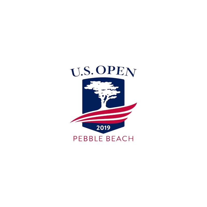 2019 US Open Golf Championship at Pebble Beach Logo Desk Mat