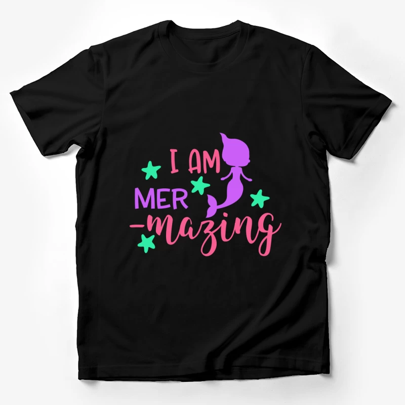 Je suis incroyable, sirène magique colorée Homme T-Shirt