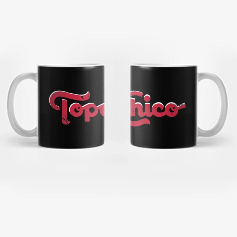 Vintage Topo Chico Red Logo Design Coffee Mug