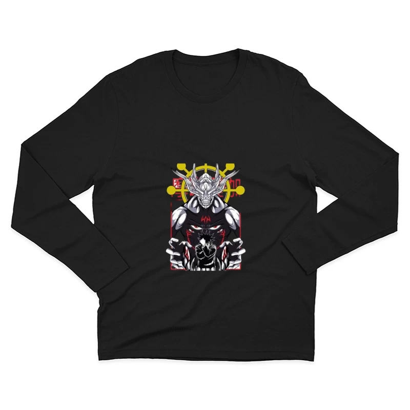 Dämonischer Krieger und mystische Kreatur Herren Langarm T-Shirt