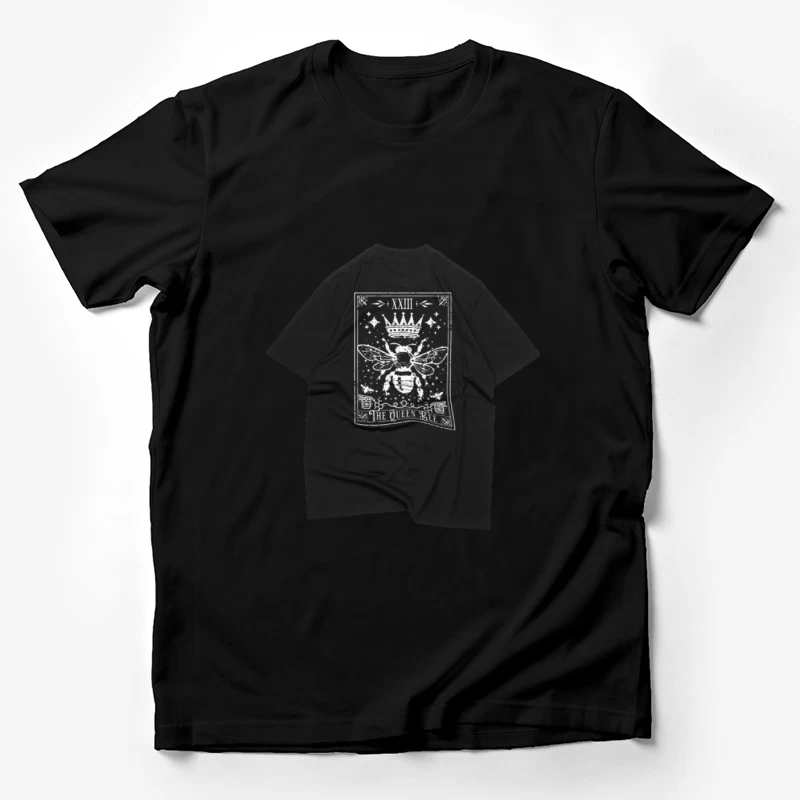 Schwarzes T-Shirt mit Königin-Biene Design Herren T-Shirt