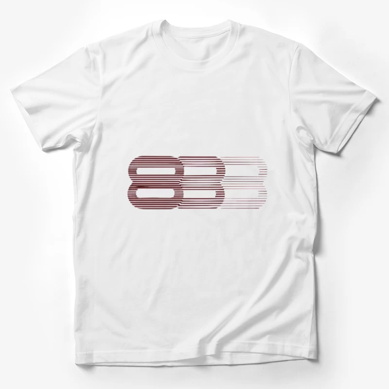 Design Abstrait de Lettres Homme T-Shirt
