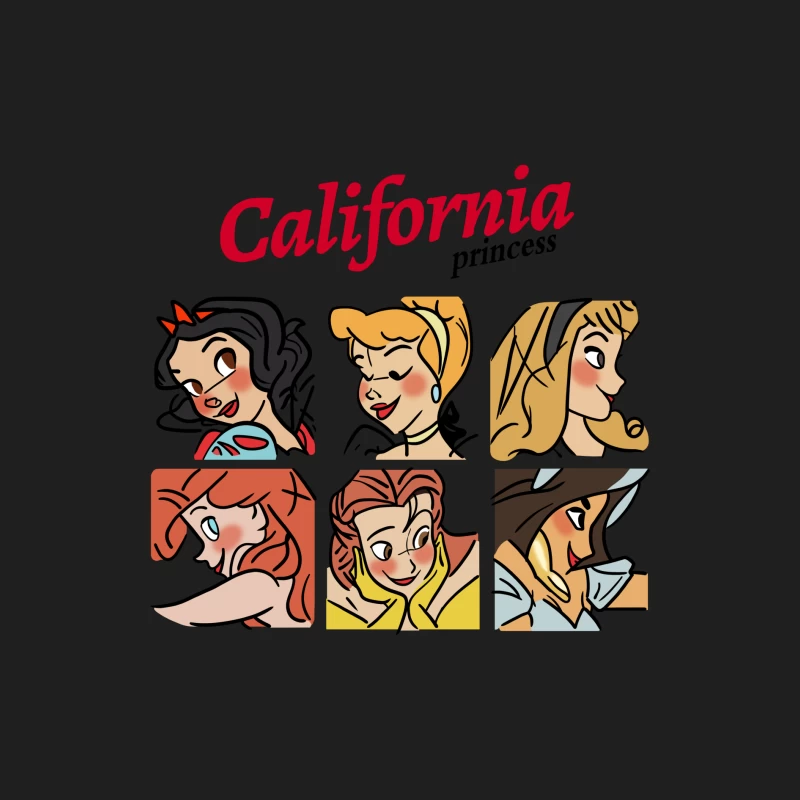 Disney Prinzessinnen Kalifornien Herren Tanktops