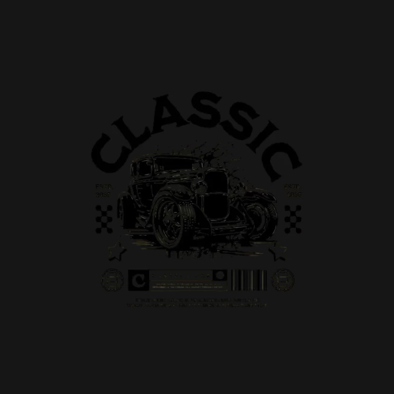 Klassisches Auto-Design mit Retro-Stil Herren T-Shirt