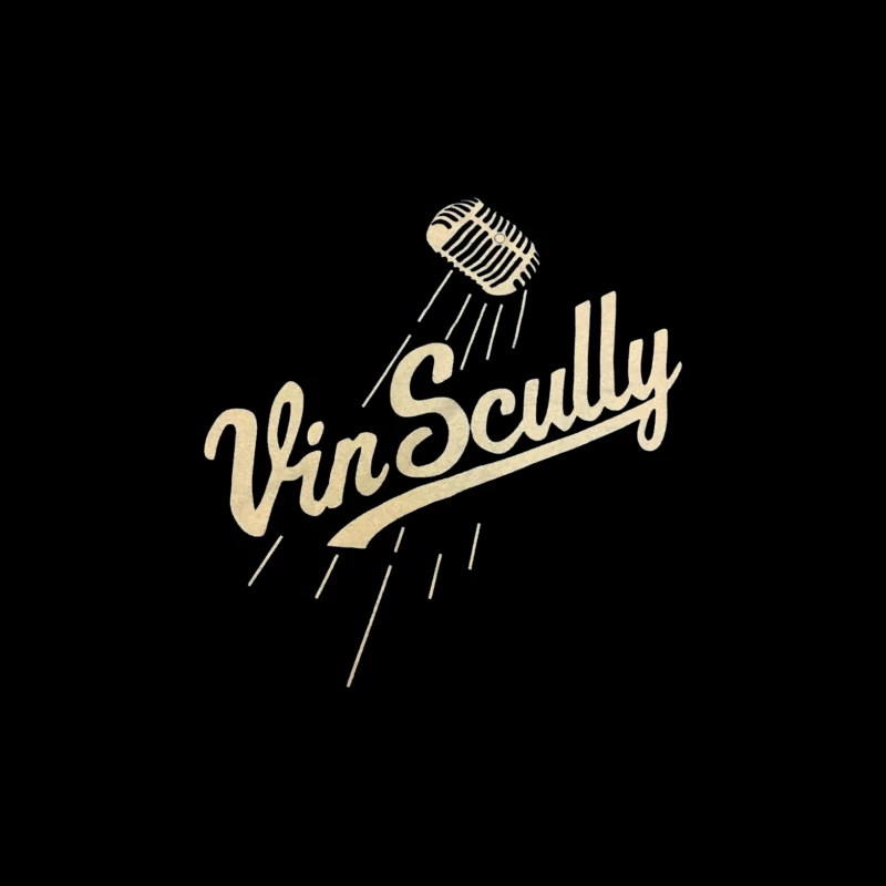 Vin Scully Throw Pillow