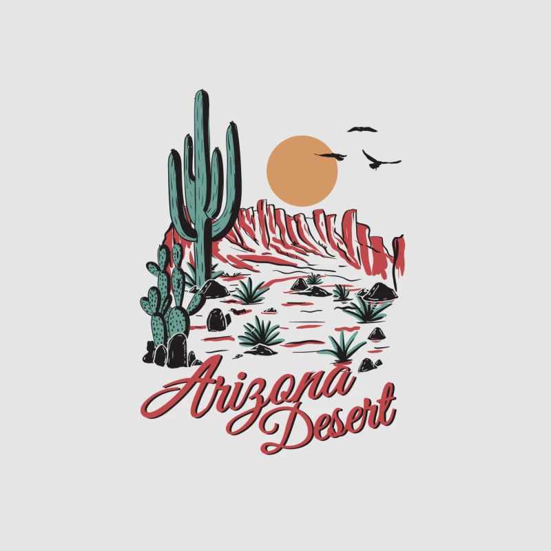 Sonnenuntergang in der Wüste von Arizona Herren Pullover Hoodie