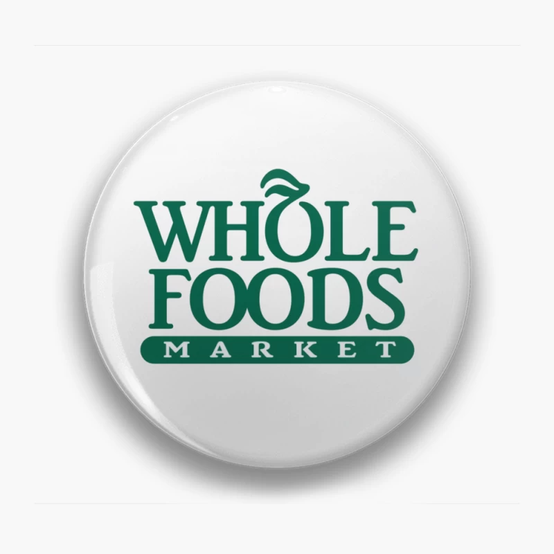 Whole Foods Market Green Corporate Logo Pin