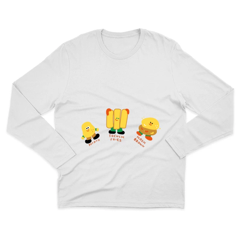 Fröhliche Kartoffelfreunde Herren Langarm T-Shirt