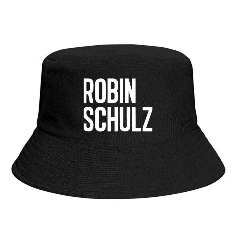 Robin Schulz Text Outline Typography Bucket Hat