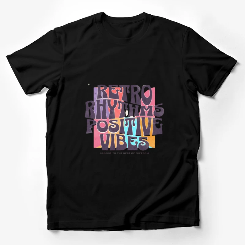 Retro Rhythmen und Positive Vibes Herren T-Shirt