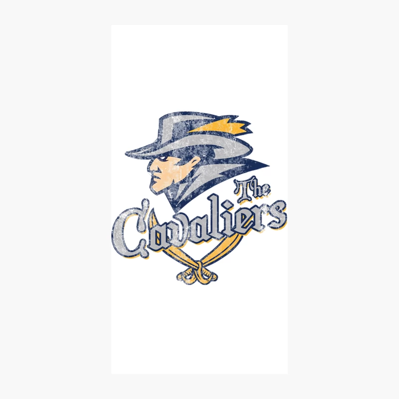 Vintage Cavaliers Basketball Team Logo with Mascot iPhone Case