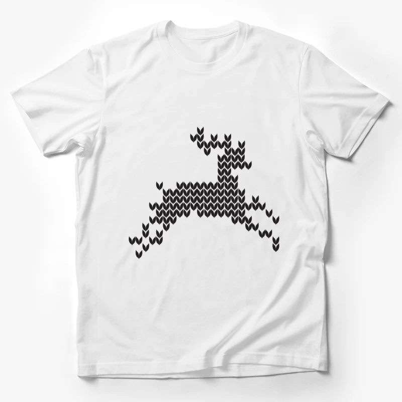 Cerf géométrique en motifs hexagonaux Homme T-Shirt
