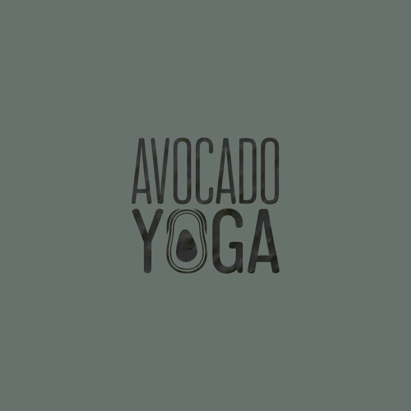 Avocado Yoga: A Playful Blend of Health and Fitness Typography Baseball Cap