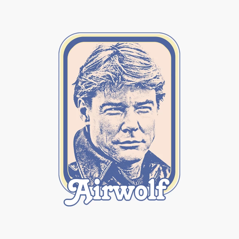Airwolf   Retro 80s Style Cotton Tote Bag