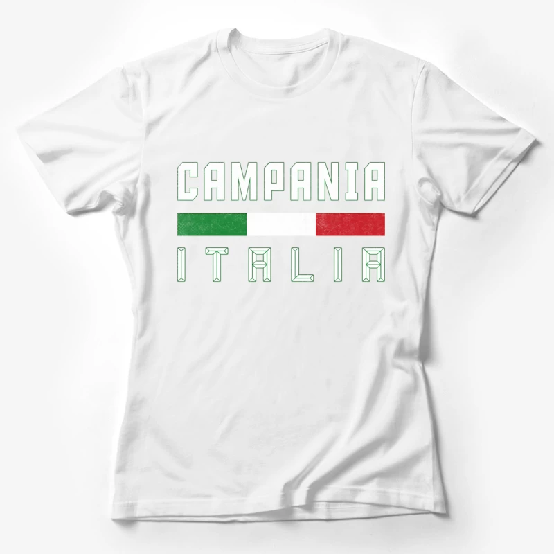 Campania Italia  Italian Region Typography Design Female T-Shirt