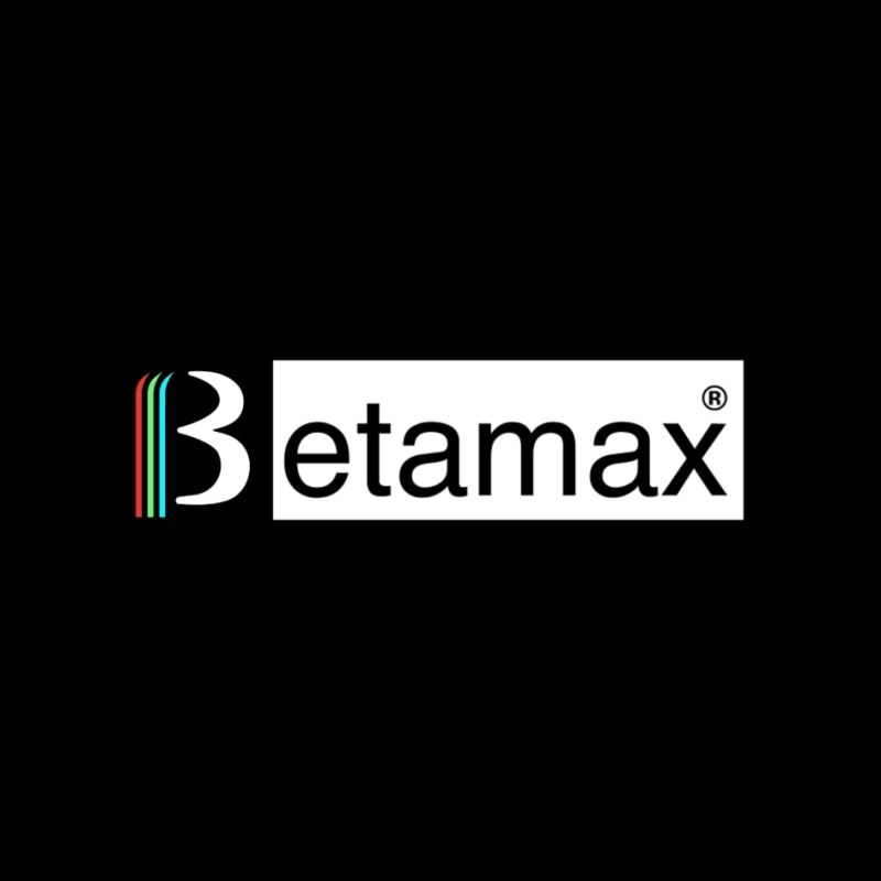 Etamax Modern Minimalist Brand Logo with Colored Stripes Pin