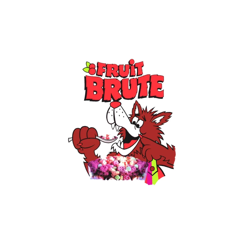 Vintage Fruit Brute Monster Cereal Mascot Logo iPhone Case