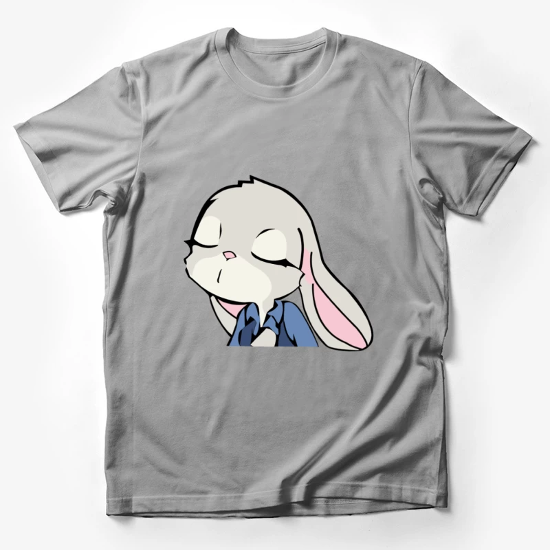 Süßes animiertes Kaninchen mit Hemd Herren T-Shirt