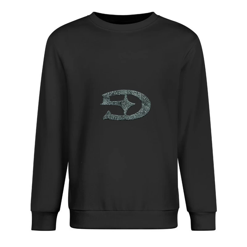 Grunge-Logo im Dreieck-Design Herren Pullover Sweatshirt