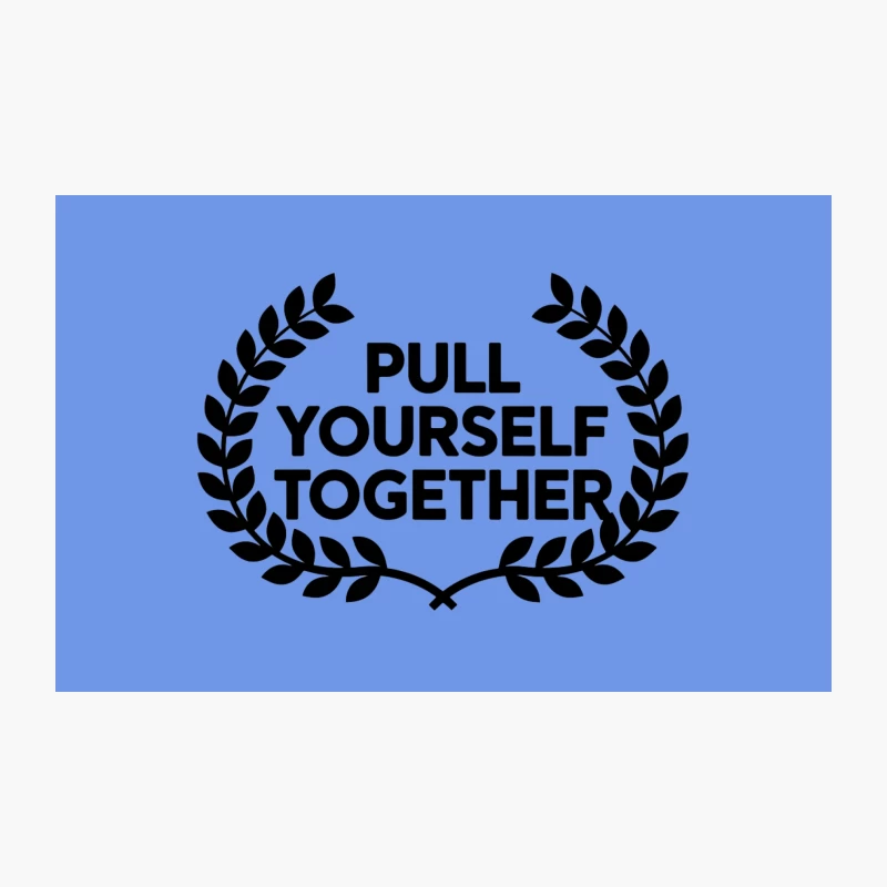 Motivational Typography: Pull Yourself Together Travel Mug